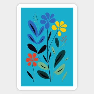 Minimalist Floral Symphony Magnet